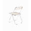 Chaises pliantes transparentes-Chaise fantôme empilable en cristal empilable-Siège de salon en plastique PC-Structure chromée et chaise pliante en acrylique Fo-O-Transparent