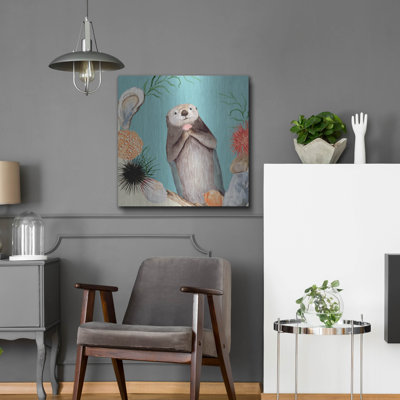 «Otter's Paradise II» par Victoria Borges, art mural en métal
