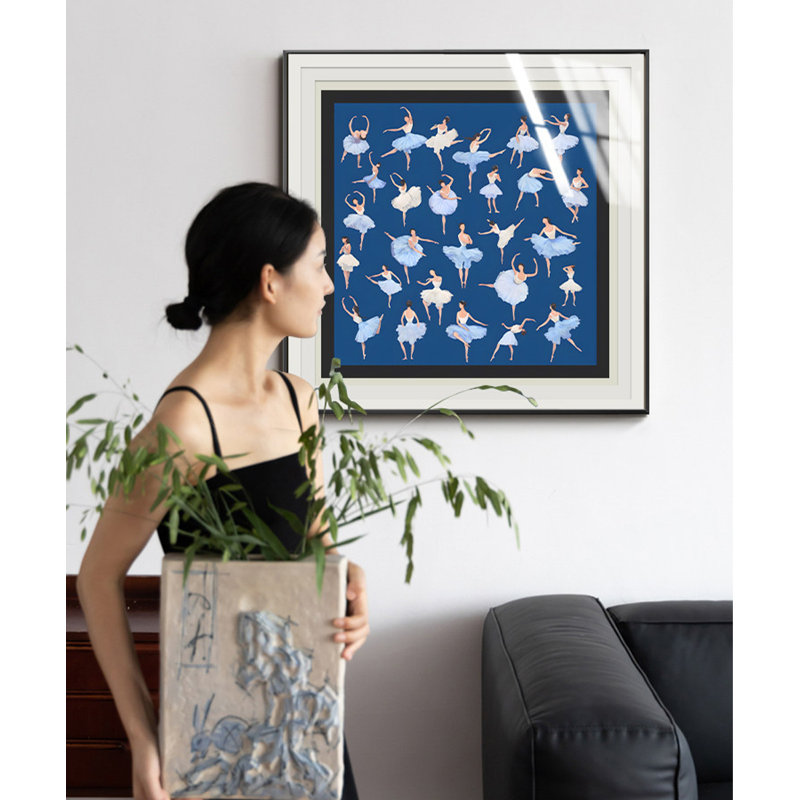 Art mural Mid-Century, H 23,62 po x L 23,62 po x l 1,97 po