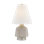 King Table Lamp in Aged Brass and Ceramic Coccon by Cortney Bishop