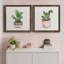 Boho Greenery III - ensemble de 2 peintures sur toile encadrées-563324416-563324417