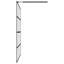 Panneau de salle de bain sans cadre en verre trempé transparent 31,5 x 76,8 po