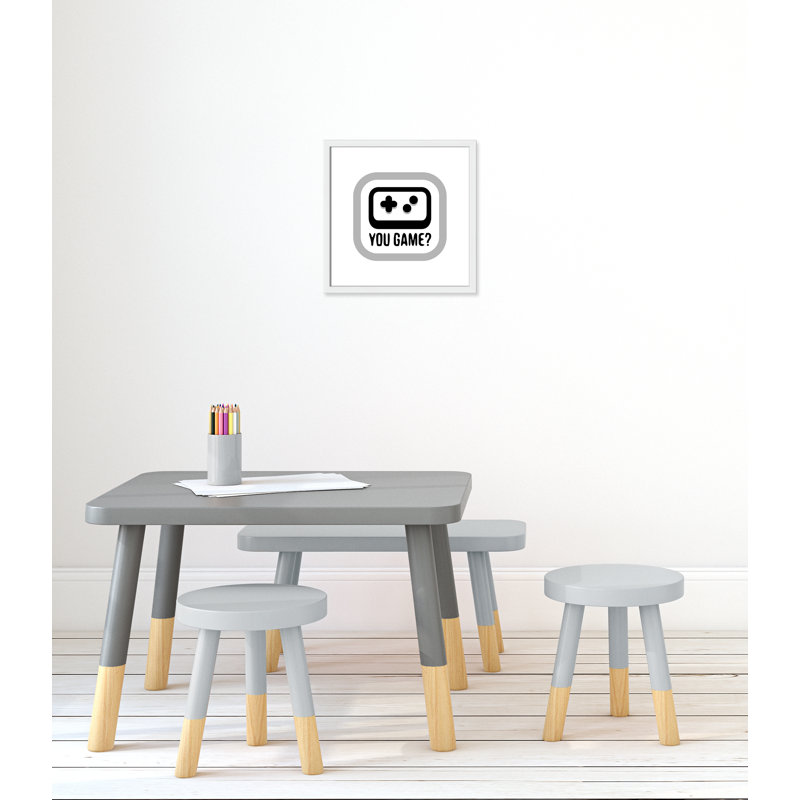 Décoration murale pour enfants de jeux, H 17 po x l 17 po x P 1,19 po, Encadré de boîte blanc