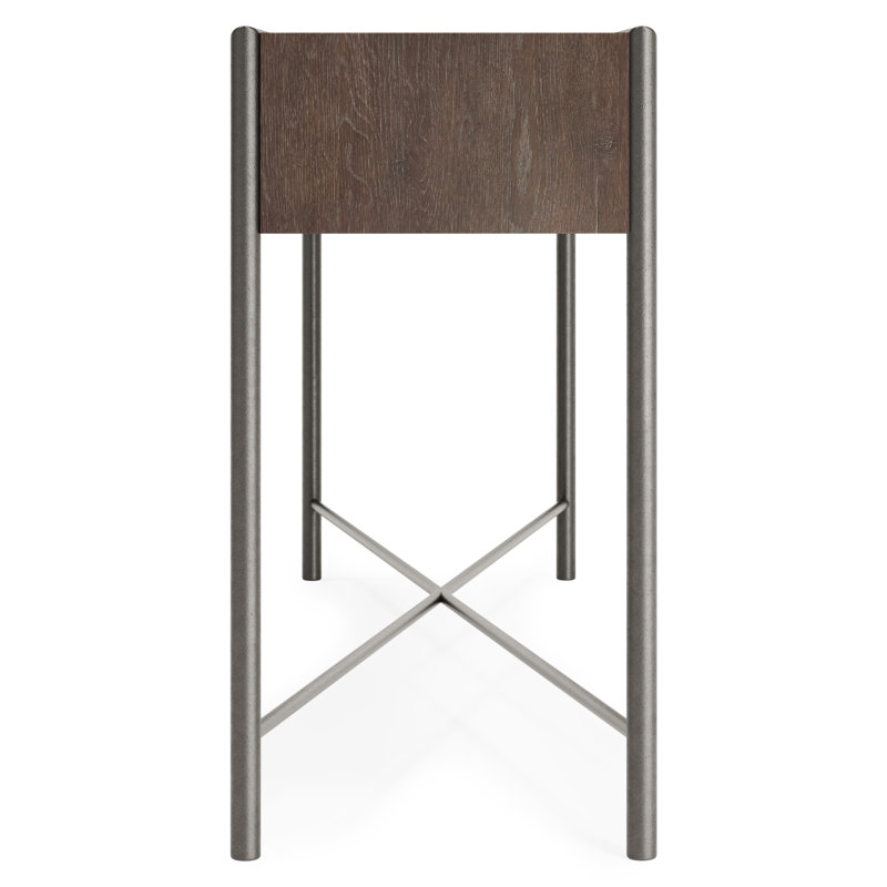 Bernhardt Outline Console Table, Brown Wood, Brown Wood