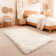 Plush Faux Sheepskin White Rug