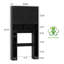Armoire de rangement au-dessus de la toilette avec 2 portes de grange-2063244220