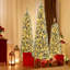Ensemble de 3 arbres de Noël artificiels 4 pi 5 pi 6 pi avec neige réaliste accumulée