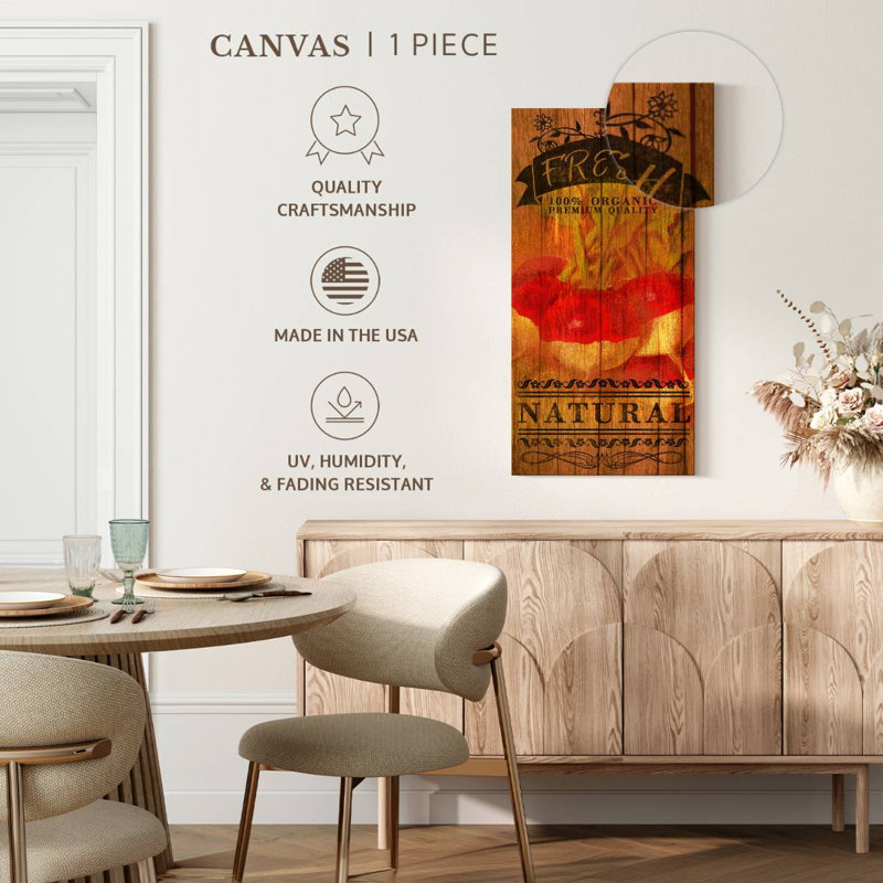 Plaque murale Fresh Radis, H 24 po x l 12 po