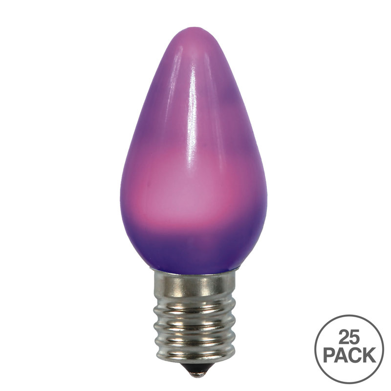 Ampoules de rechange Vickerman C7 à DEL en céramique, paquet de 25, Mauve, 0.09