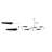 Modern 6 Light Tube Chandelier