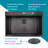 33" L x 22" W Drop-In Kitchen Sink with Accessories-70307004