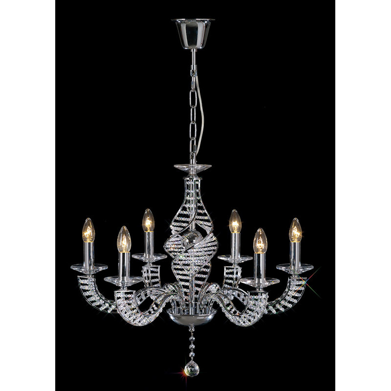 6 - Light Candle Style Chandelier