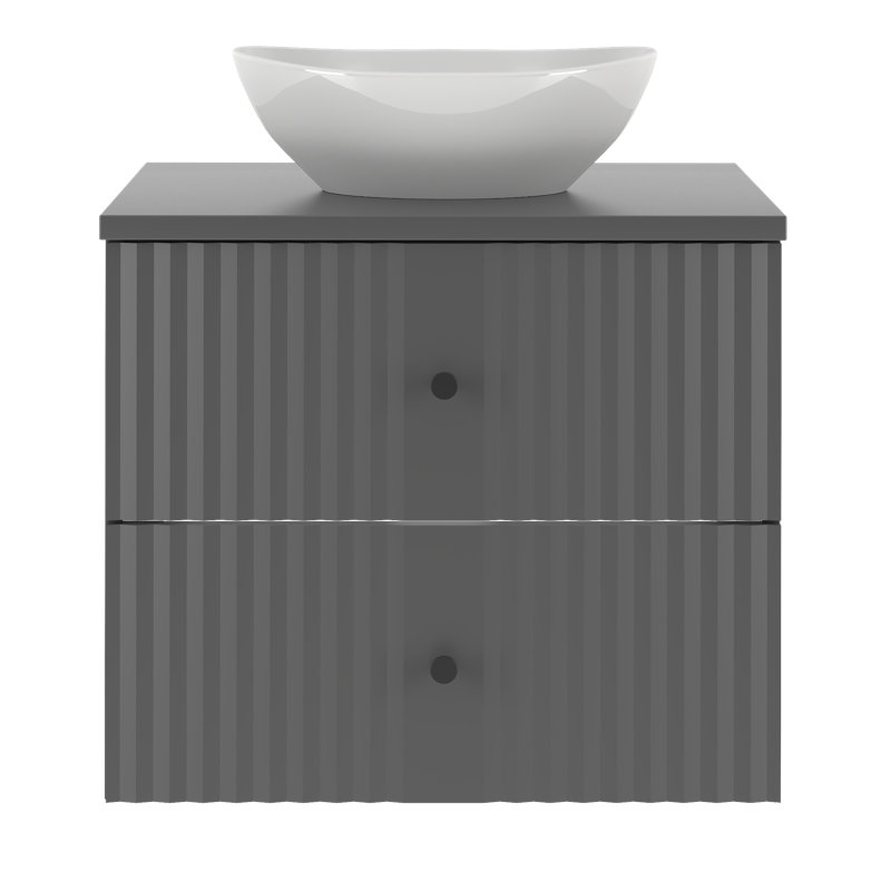 Arashel Bathroom Storage Furniture Set, Black