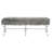 Giselle Faux Fur Acrylic X-Leg Bench-27327238