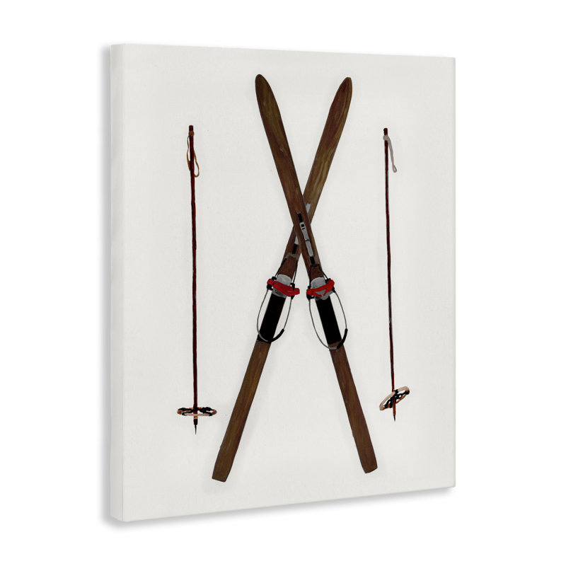 «Minimal Winter Skis» par Charity Henderson, H 40 po x l 40 po