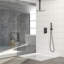 Système de douche de plafond complet avec valve brute avec pomme de douche à pluie de 12 pouces-60391497