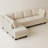 Faux Leather L-Shaped Modular Sectional Sofa-75756250-75756248