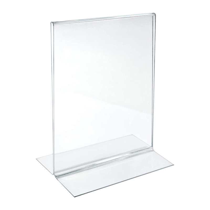Porte-affiche à chargement par le bas, 8,5 po x 11 po, plastique flexible, paquet de 3