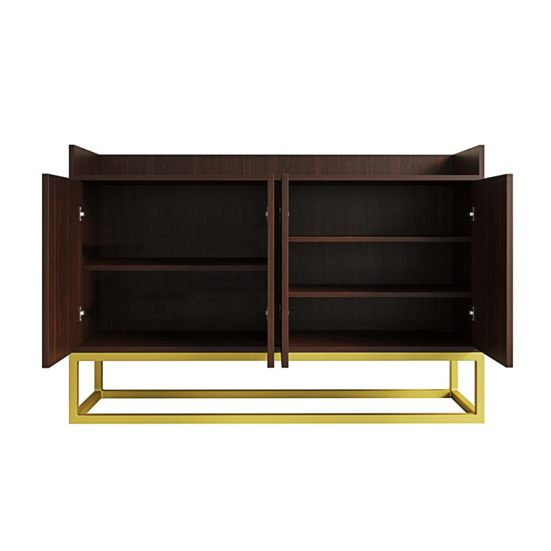 Koraleigh 47.2'' Sideboard, Walnut/Gold
