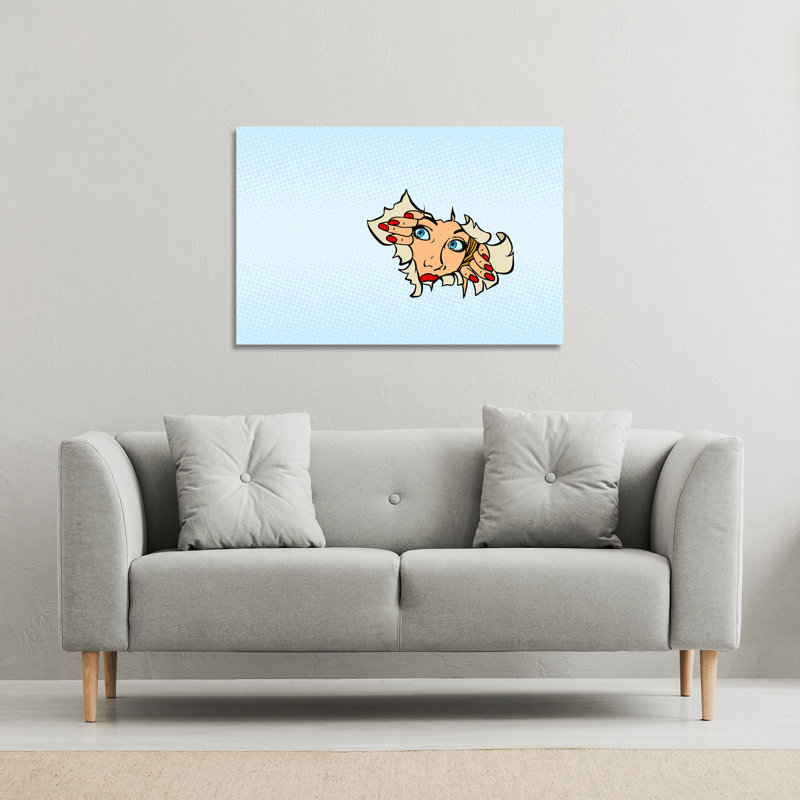 Comic Cartoon Pop Art Retro Canvas Print by Andrew Lee - Wrapped Canvas Print