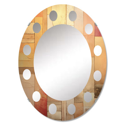 Jeffson Glass Oval Wall Mirror