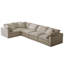 Canapé modulaire en L 5 places-640532472
