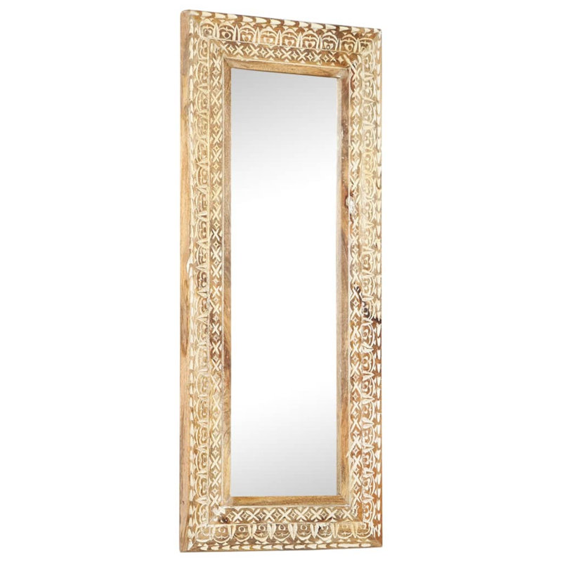 Chaput Wood Flat Wall Mirror, 110cm H x 50cm W