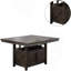 Table de salle à manger à hauteur de comptoir avec table espresso rustique en forme de papillon et base de rangement 1pc