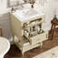 Meuble-lavabo de 20 po avec lavabo en céramique, armoire de rangement rétro avec 2 tiroirs et tablette ouverte, meubles-lavabos-1861436504-1861436508-1861436509