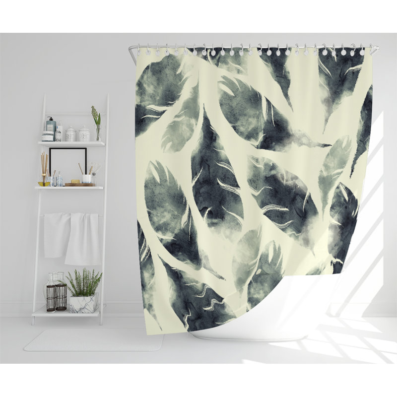Brucie Polyester Shower Curtain Set
