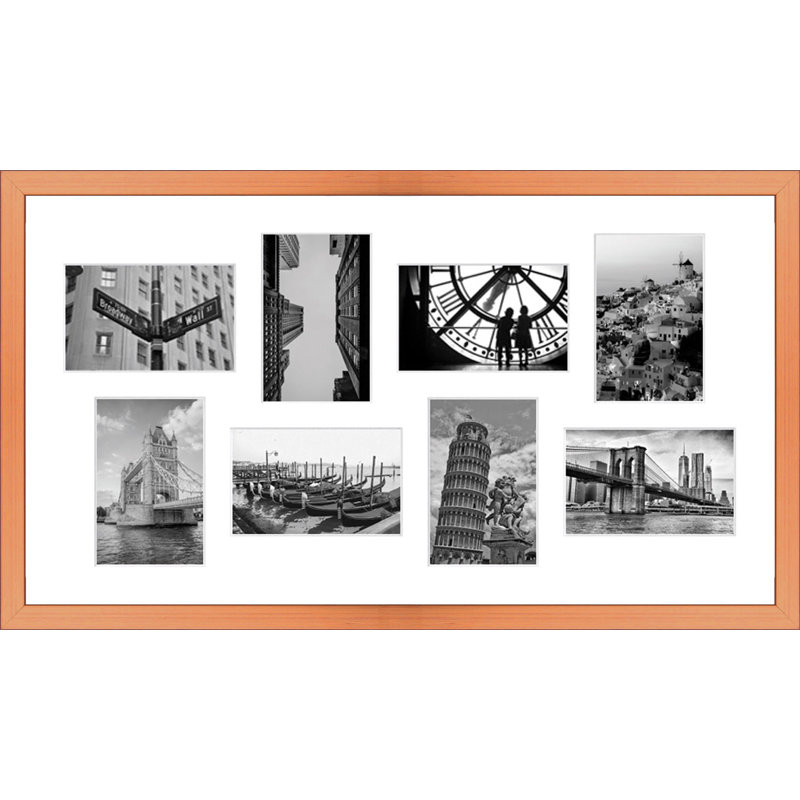 Aarre Wood Picture Frame with Mat, Copper