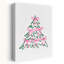 «Pink Bow Christmas Tree Abstract Contemporary Christmas Tree Winter Landscape», reproduction d'art mural-1752921623
