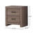 2 Drawers MDF Nightstand In Barrel Oak Finish-219918572