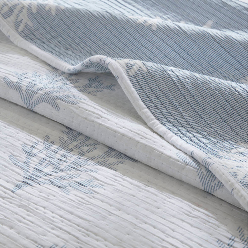 3-Piece King/Cal King Quilt Mini Set,Blue