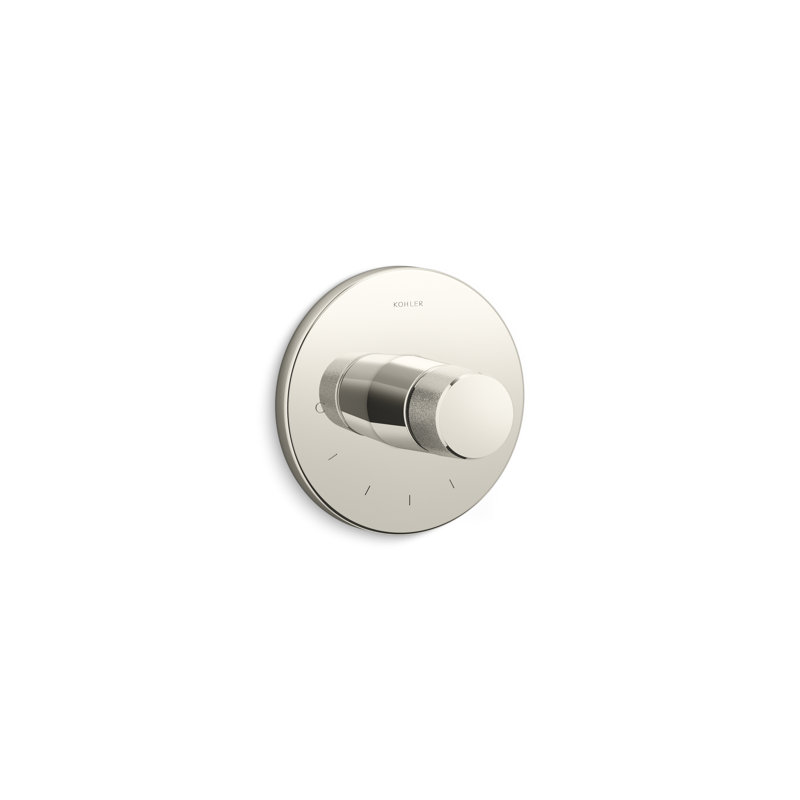 Garniture de soupape thermostatique avec poignée en composants, Bronze brossé éclatant