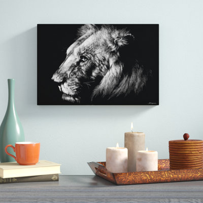 «Wildlife Scratchboard I», impression sur toile