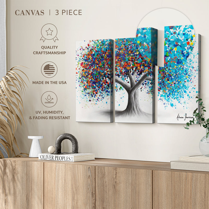 «Tree Of Optimism» sur toile, H 48 po x l 74 po x P 1,25 po