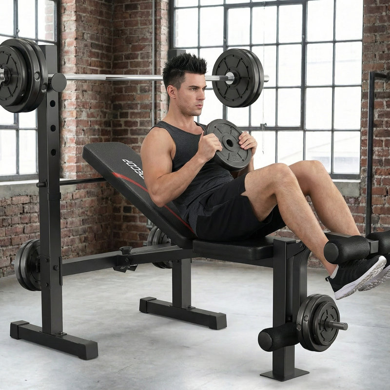 9-In-1 Premium Weight Bench With Leg Extension & Curl System - Complete Foldable Home Gym Solution