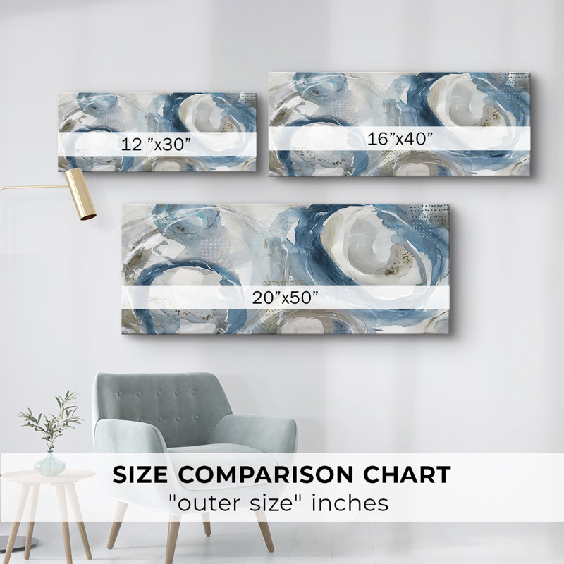 Around and About- Gallery Wrapped Canvas -Ready to Hang, 12" H x 30" W