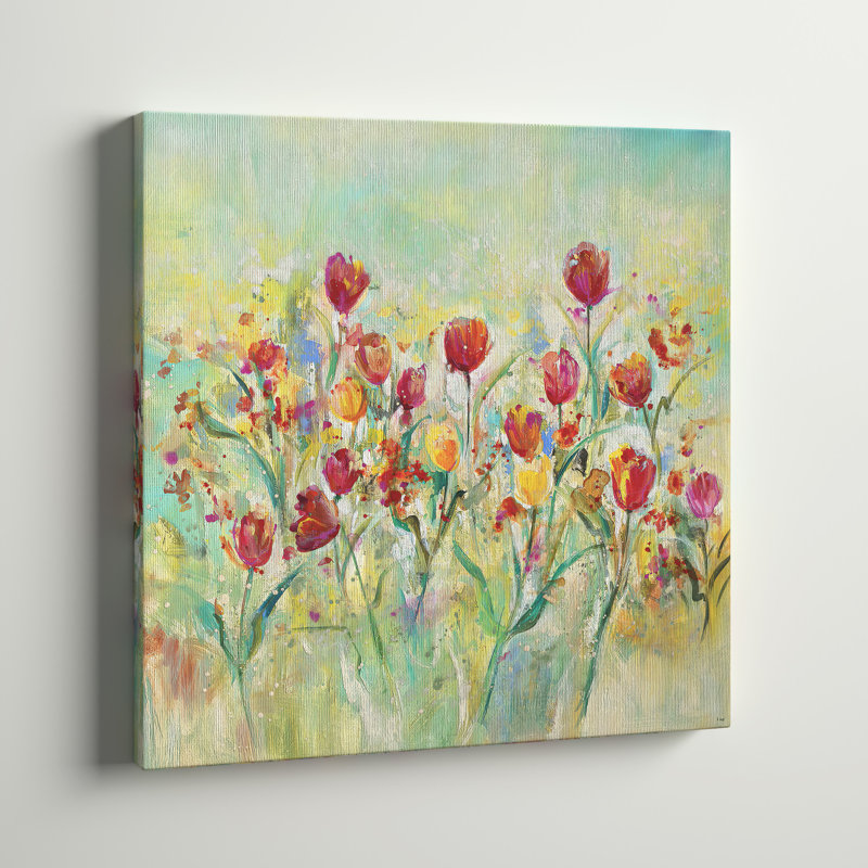 Tulipes d'été - Imprimé, H 24 po x l 24 po x P 1 po