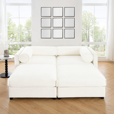 Stylish Chenille 2 With Storage: Transform Your Interior Design Luxurious White Storage Ottomans: Exceptional Quality & Comfort