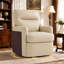 Fauteuil d'appoint pivotant à 360 ° - siège profond, housses de coussin amovibles, similicuir-354759399-354759397