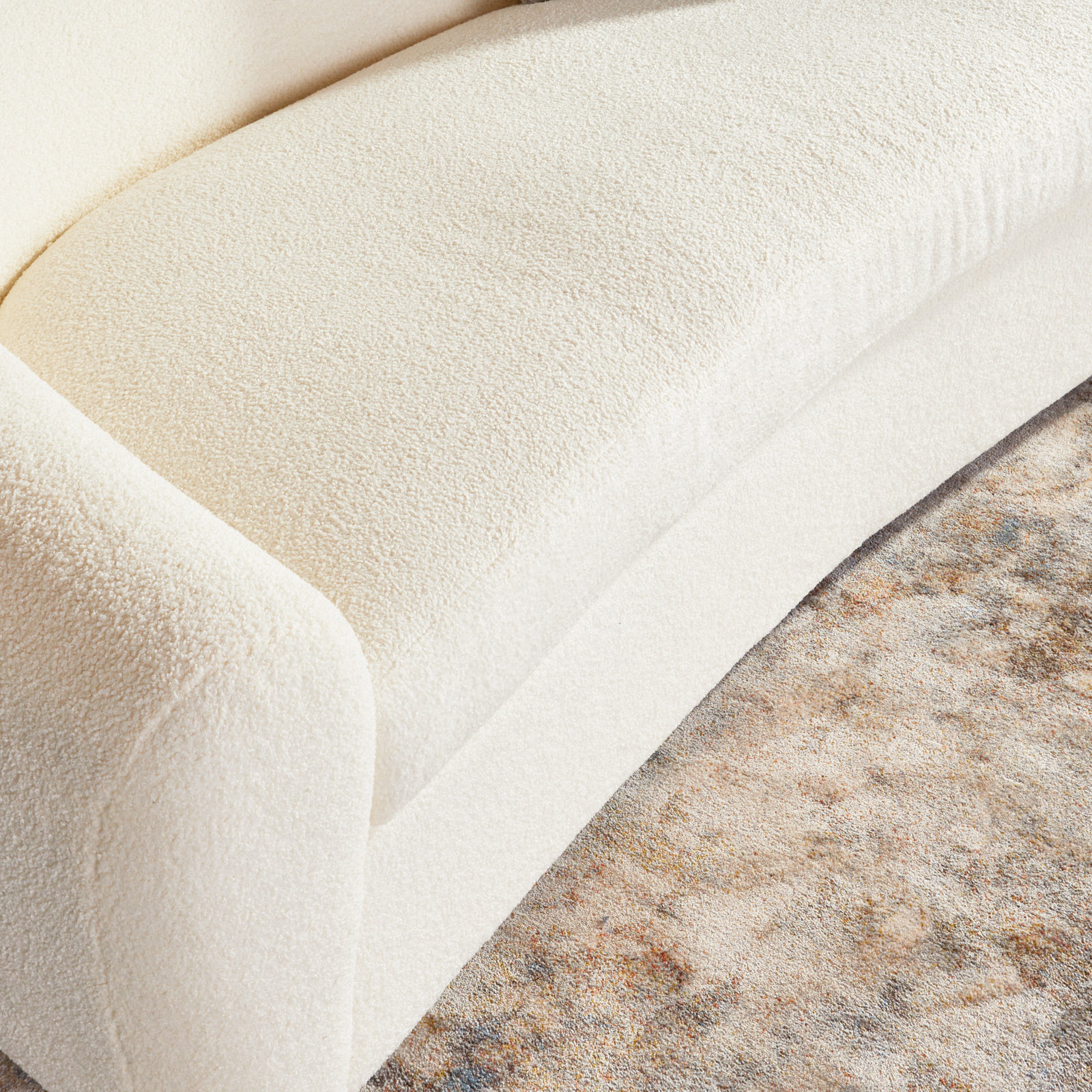 2pc Boucle Sofa (S/CH) Collection, Ivory
