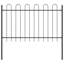 vidaXL Garden Fence 9 pcs Grey 50.20 x 2.62 ft Powder-coated Steel