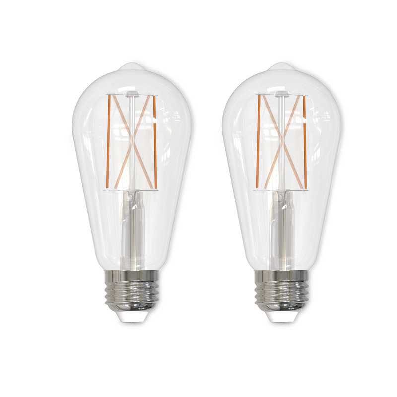 Ampoule DEL E26 60 watts, filament ST18, lueur blanc chaud 2700K, 850 lumens, intensité variable, 2700 Kelvins, 2