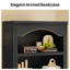 80.9" H Arched 6-Tier Bookcase with Open Shelves for Living Room Kitchen