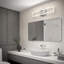  Éclairage pour meuble-lavabo moderne à DEL 5 ct Dover Chrome-1958509388