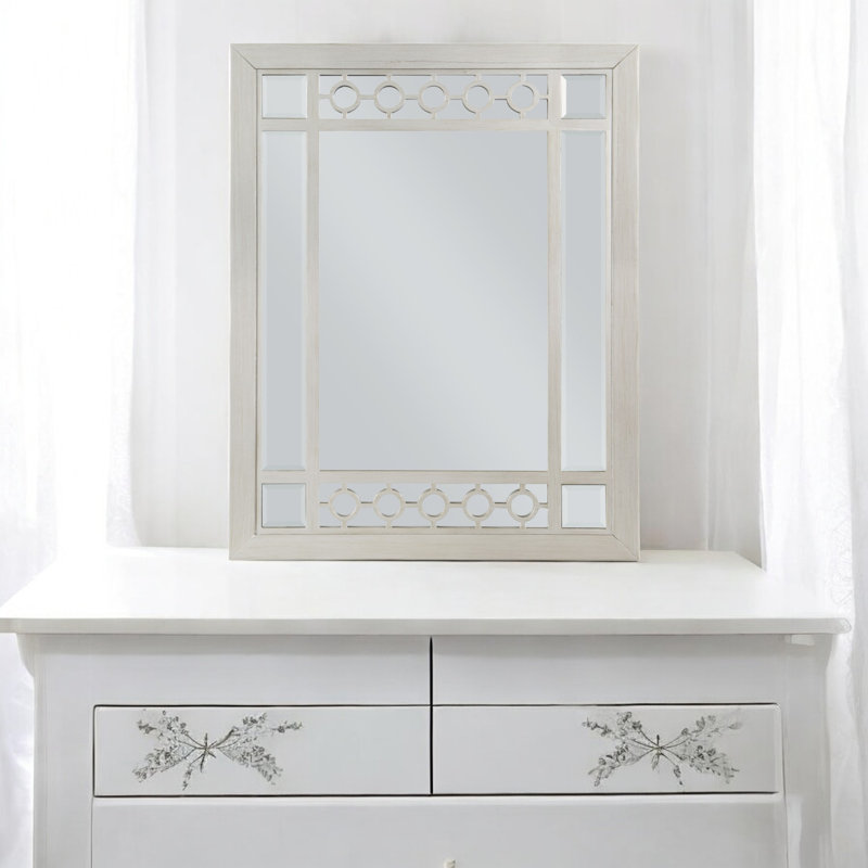 Miroir d'appoint mural en résine blanc