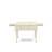 Monza Dining Table - a Rectangle Wooden Table Top with Dropleaf & Stylish Legs, Linen White-1920886153