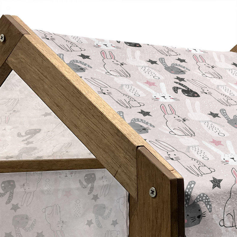 Niche pour chien en bois, H 22,44 po x l 23,62 po x P 17,72 po